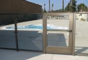 aluminum glass railing for swimming pool area