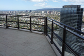 aluminium railings from high above the city