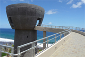 Aluminum Handrail pier like structure walkway